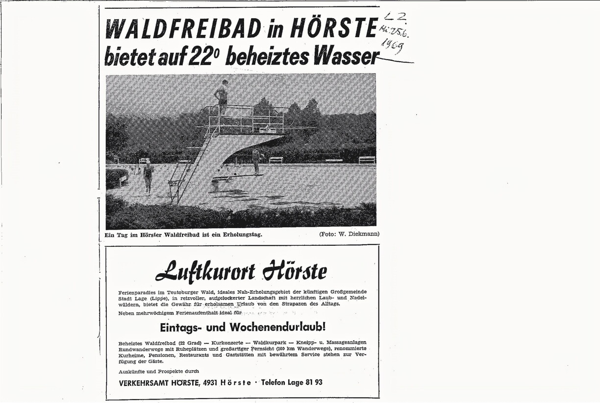 beheiztes Freibad 1961 LZ 25.6 69