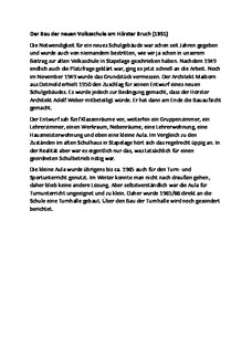 Baubeginn neue Schule 1951 Planung