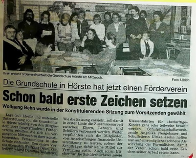neue Schule Gründung Förderverein LR 30.11.1990