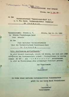 VV Schr. Anerkennung Luftkurort kompl. 12.12.1960