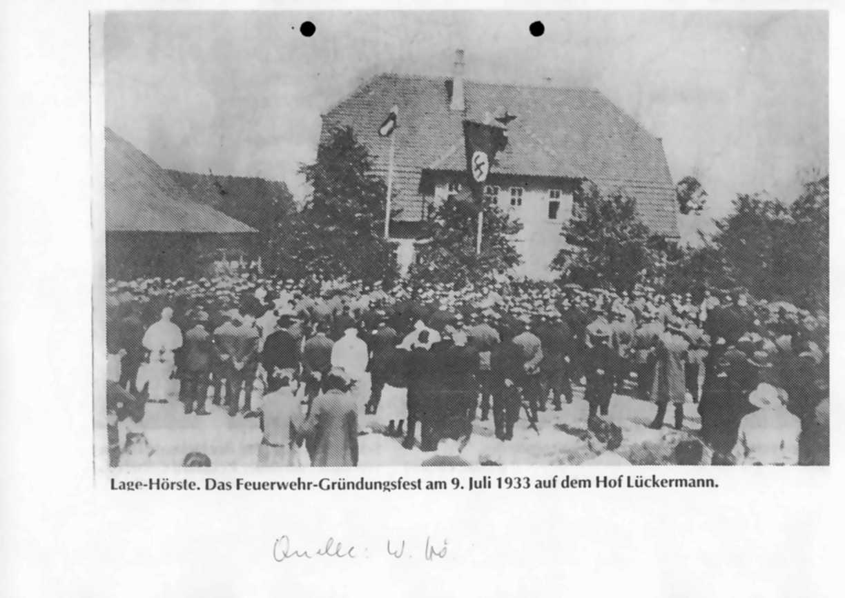 Feuerwehr-Gründungsfest Hof Lükermann 9.7.1933 photomizer4