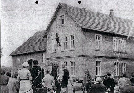 Feuerwehrübung Schlepperhof 1957 Höltke 3