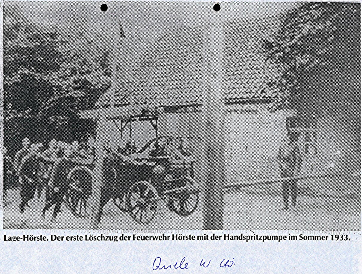 erster Löschzug 1933 2