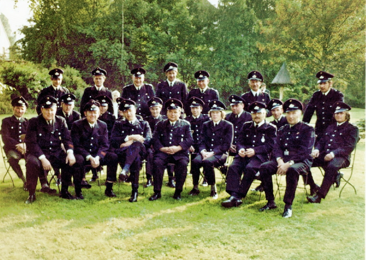 40 Jahre Feuerwehr 1972 Gruppenfoto 1