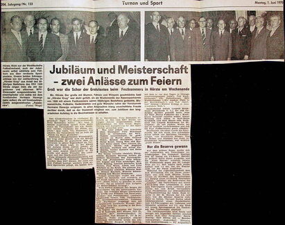 RSV 50 Jahre Ehrungen und Feier 1.6.1970