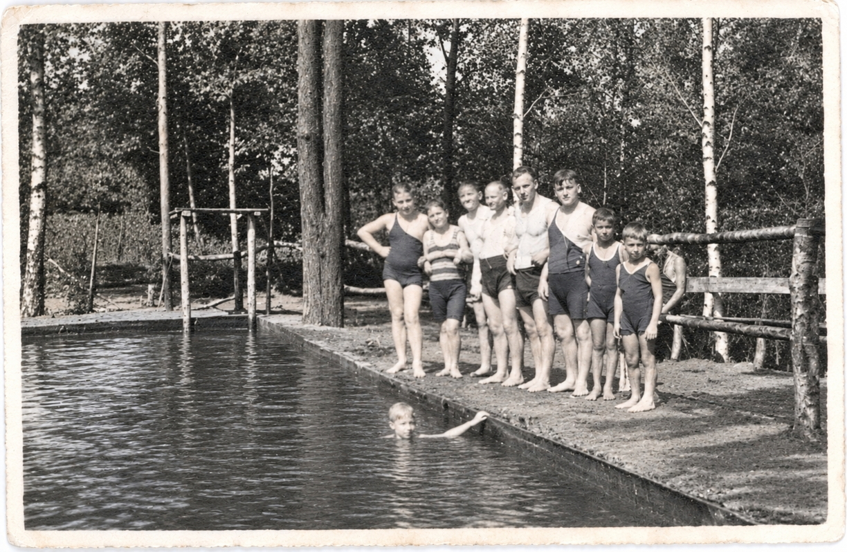 erstes Freibad 1932 Fam. Detmold