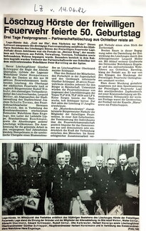 Feuerwehr Hörste 50 Jahre LZ 14.6.1982 2