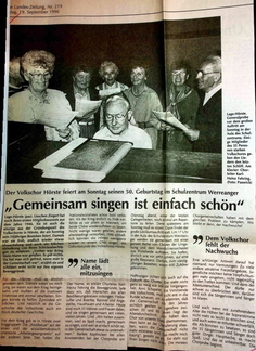 Volkschor 50 Jahre Ank. Feier Werreanger LZ 19.9.1996 1
