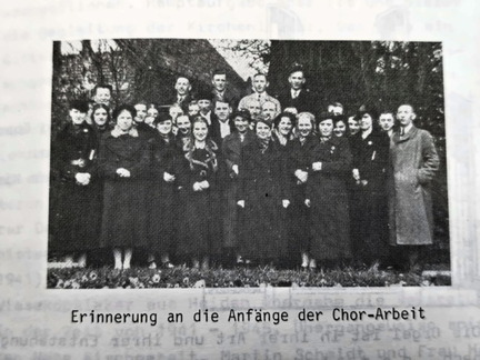 Kirchenchor Anfänge 30er-Jahre 1