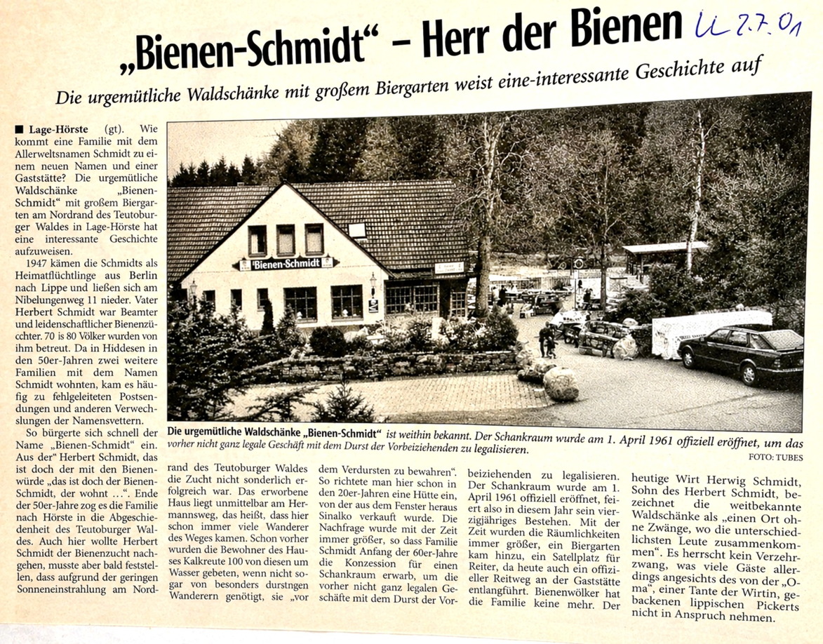 Gründung u. Geschichte Bienenschmidt LL 2.7.2001 4