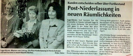 Post in neuen Räumen LZ 2.10.1992 2