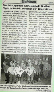Dorffest ist vorgelebte Gemeinschaft Postillon 12.11.1992 1