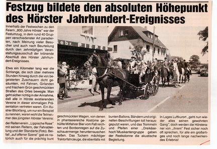Festumzug als Abschluss Postillon 7.7.1988 1