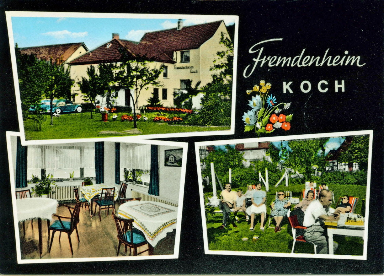 Postkarte Fremdenheim Koch 50er 1