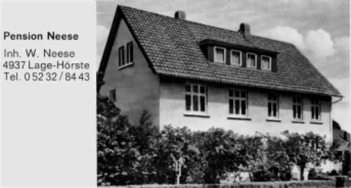 Pension Neese Prosp. Anf. 70er 2