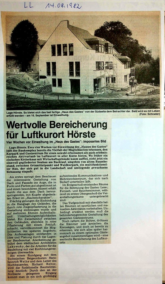 neues HdG fast fertig LL 14.8.1982 2